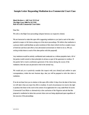 I would like to contact a mediator after a dispute during my  .